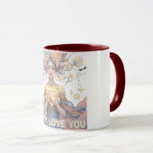 Celestial Mom I Love You Heart Stars Moederdag Mok (Voorkant rechts)