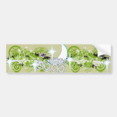 Celestial Moon Aangepaste tekst toevoegen in ontwe Bumpersticker (Voorkant)