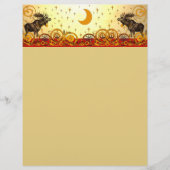 Celestial Moon and Stars  Moose Christmas (Voorkant)