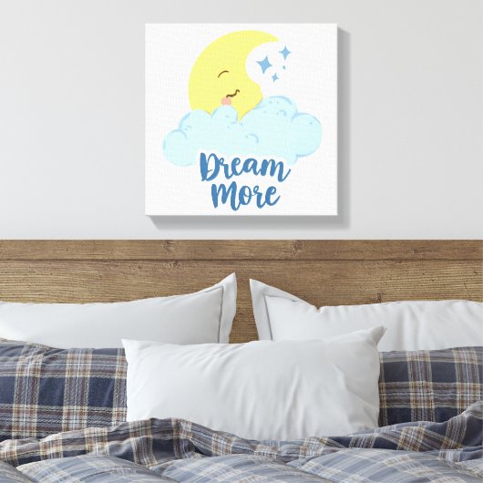 Celestial Moon and Stars Motivation Canvas Afdruk (Insitu (Slaapkamer))