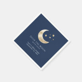 Celestial Moon and Stars Over the Moon Paper Servet (Hoek)