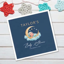 Celestial Moon and Stars Over the Moon Paper Servet