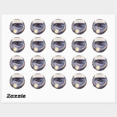 Celestial Moon Baby Shower Favor Stickers (Vel)