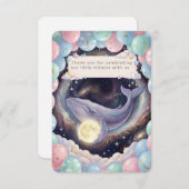 Celestial Moon Baby Shower Thank You Card (Voorkant / Achterkant)