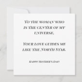 Celestial Moon Boho Mother's Day Card Kaart (Achterkant)