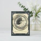 Celestial Moon Briefkaart (Staand voorkant)