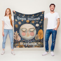 Celestial Moon Custom Name Sweet Dreams Kinder Sch