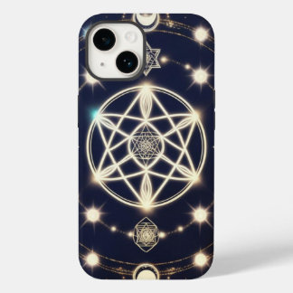 Celestial Moon Cycle Mandala – Sacred Geometry Case-Mate iPhone 14 Hoesje