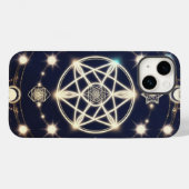 Celestial Moon Cycle Mandala – Sacred Geometry Case-Mate iPhone Case (Achterkant (horizontaal))
