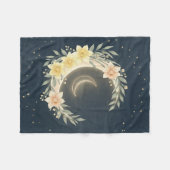 Celestial Moon & Daffodil Baby Fleece Blanket Deken (Voorkant (Horizontaal))