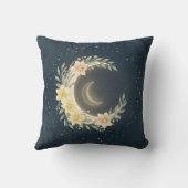Celestial Moon & Daffodil Nursery Pillow Kussen (Achterkant)