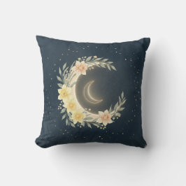 Celestial Moon & Daffodil Nursery Pillow Kussen