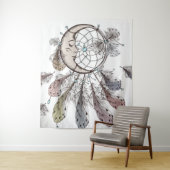Celestial Moon Dreamcatcher Wandkleed (In situ)