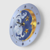 Celestial Moon en Stars Grote Klok (Hoek)