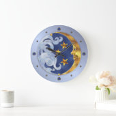 Celestial Moon en Stars Grote Klok (Huis)