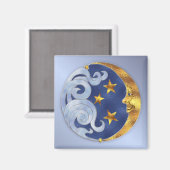 Celestial Moon en Stars Magneet (Voorkant / Achterkant)