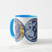 Celestial Moon en Stars Mok (Voorkant links)