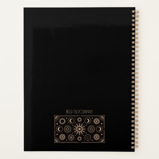 Celestial Moon en Stars Planner (Achterkant)