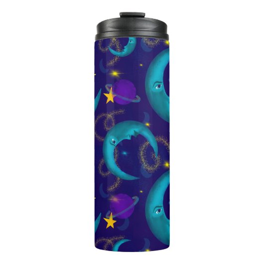 Celestial Moon en Stars Thermosbeker (Voorkant)