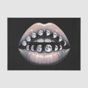 Celestial Moon Fasen Lips Decoupage Tissuepapier