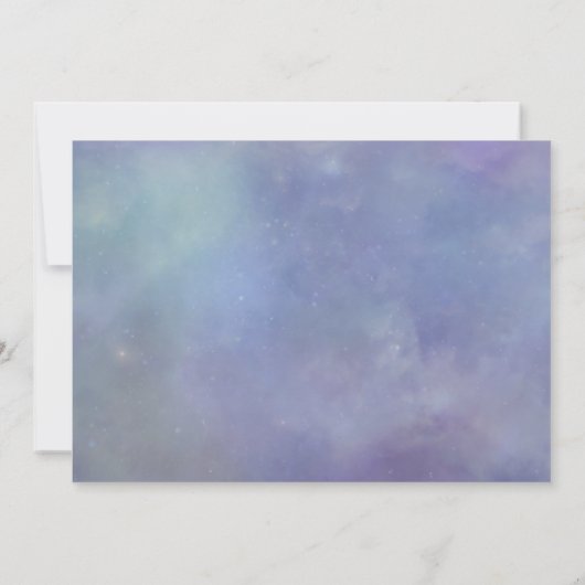 Celestial Moon Galaxy Whimsical Photo Wedding Save The Date (Achterkant)