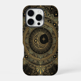 Celestial Moon Mandala | Art iPhone 16 Pro Case Hoesje