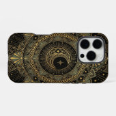 Celestial Moon Mandala | Art iPhone 16 Pro Hoesje (Achterkant horizontaal)