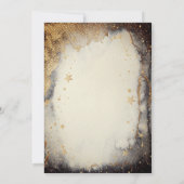 Celestial Moon Meisje Waterverf Gouden Sterren Swe Kaart (Achterkant)