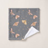 Celestial Moon Moth Pattern Bad Handdoek (Wasdoekje)