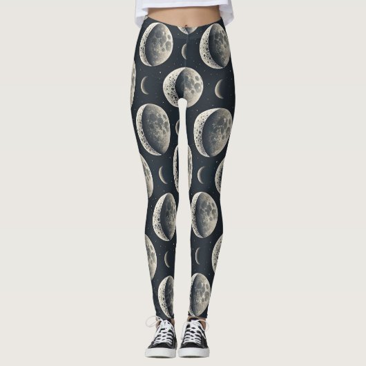 Celestial Moon Phase (1) Leggings (Voorkant)