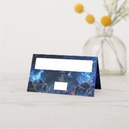 Celestial Moon Phase Galaxy Plaatskaart Plaatskaartje
