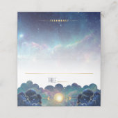 Celestial Moon Phase Galaxy Plaatskaart Plaatskaartje (Buitenkant ongevouwen)