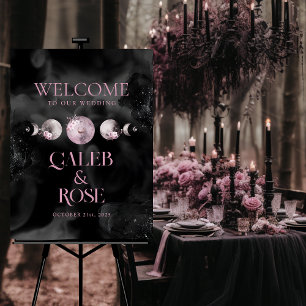 Celestial Moon Phase Welcome Sign – LunaART-A01 Poster
