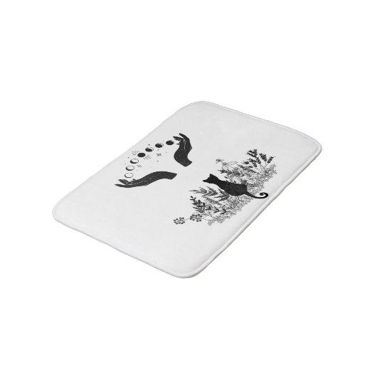  Celestial Moon Phases Cat Badmat (Gekanteld)