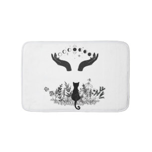  Celestial Moon Phases Cat Badmat