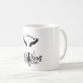 Celestial Moon Phases Cat Koffiemok (Voorkant rechts)