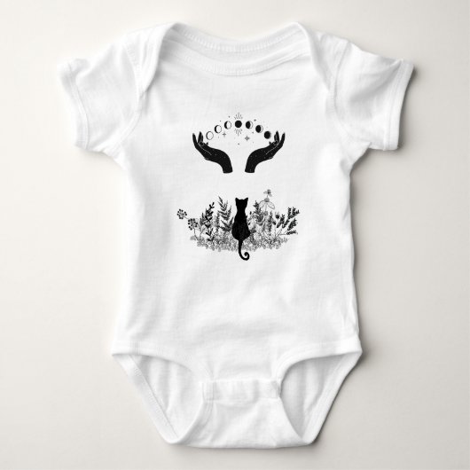 Celestial Moon Phases Cat Romper (Voorkant)