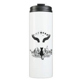 Celestial Moon Phases Cat Thermosbeker