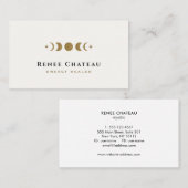 Celestial Moon Phases Energy Healer Visitekaartje (Voorkant / Achterkant)