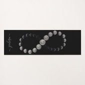 Celestial Moon Phases | Gepersonaliseerde naam Yogamat (Achterkant (horizontaal))