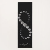 Celestial Moon Phases | Gepersonaliseerde naam Yogamat (Achterkant)
