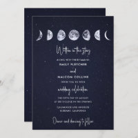 Celestial Moon Phases in Stars Wedding