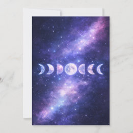 Celestial Moon Phases Mother’s Day Card Feestdagenkaart