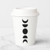 Celestial Moon Phases Papieren Bekers (Achterkant)