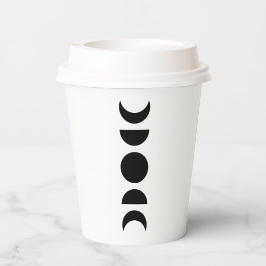 Celestial Moon Phases Papieren Bekers (Achterkant)