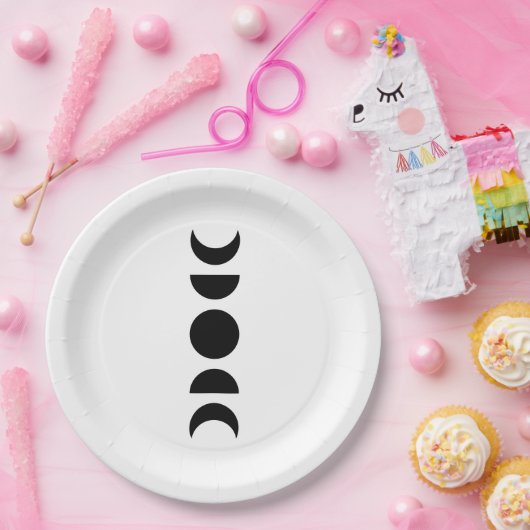 Celestial Moon Phases Papieren Bordje (Feest)