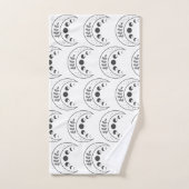 Celestial Moon Phases Pattern Bad Handdoek (Handdoek)