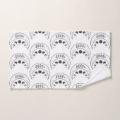 Celestial Moon Phases Pattern Bad Handdoek (Handdoek)