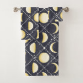 Celestial Moon Phases Pattern Bad Handdoek (Insitu)