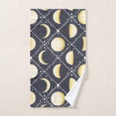 Celestial Moon Phases Pattern Bad Handdoek (Handdoek)